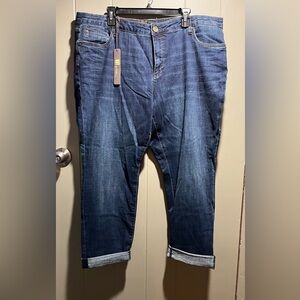 Kut From The Kloth Womens Katy Boyfriend Jeans Sz 20W Distressed 5 Pockets NWT